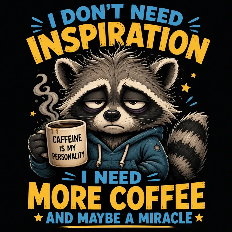 Sleepy Mood Sarcastic Cartoon Designs