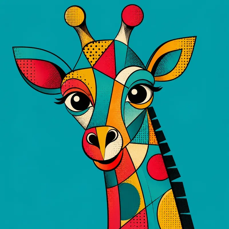 Abstract Popart Animal Portraits