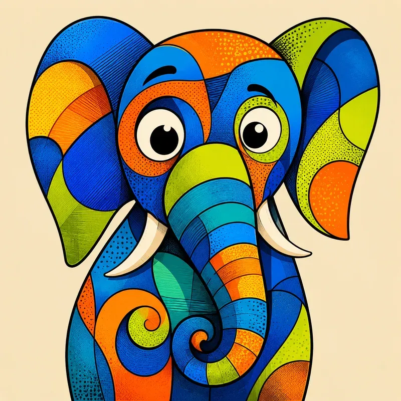 Abstract Popart Animal Portraits