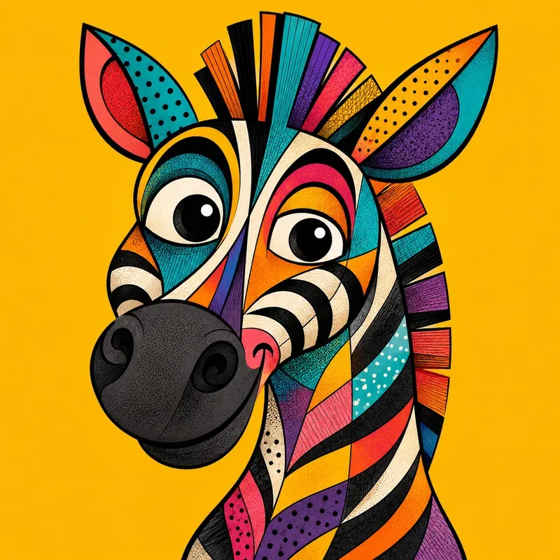 Abstract Popart Animal Portraits
