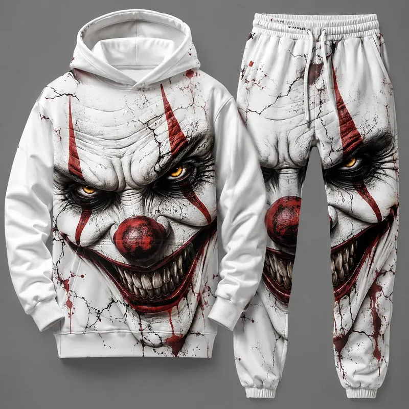 Bold Character Face Streetwear Tracksuits