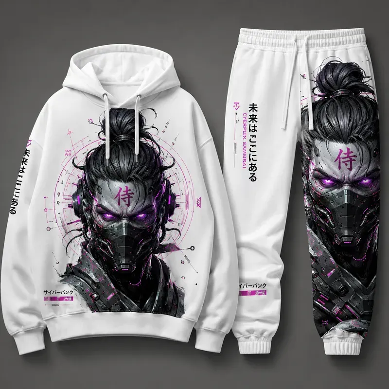 Bold Character Face Streetwear Tracksuits