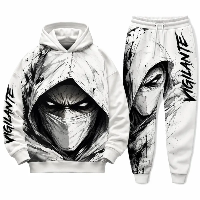 Bold Character Face Streetwear Tracksuits