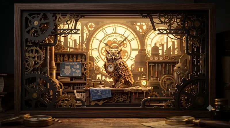 Ethereal 3D Papercut Lightbox Dioramas