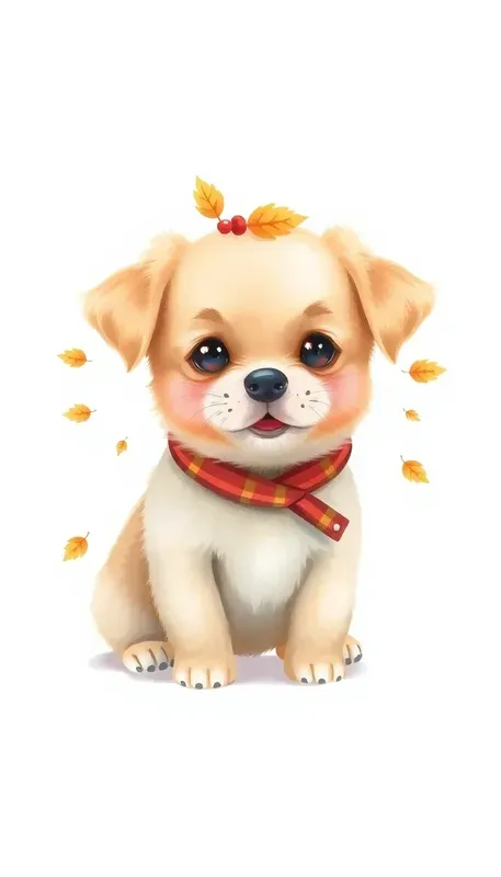 Cute Autumn Boho Characters Clipart