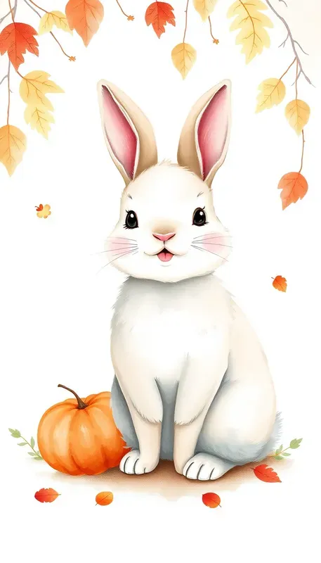 Cute Autumn Boho Characters Clipart