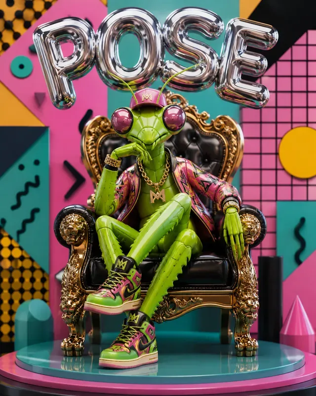 Luxury Bug Throne Posters