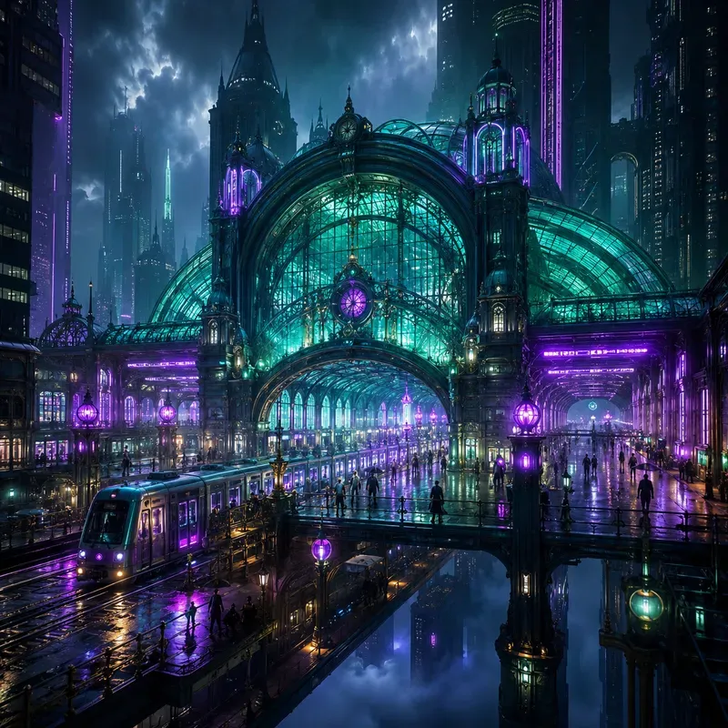 Neon Noir Dreamscapes