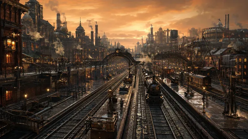 Realistic Fantasy 3D Game City Landscapes