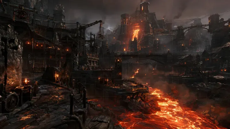 Realistic Fantasy 3D Game City Landscapes