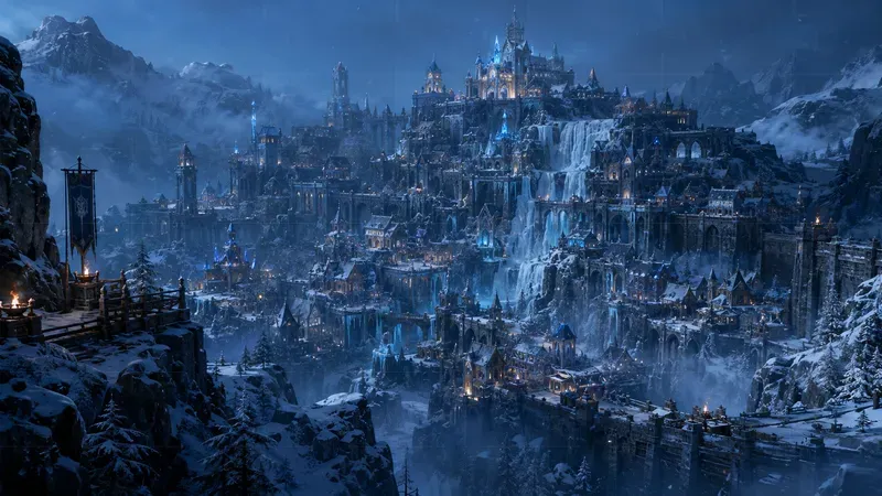 Realistic Fantasy 3D Game City Landscapes