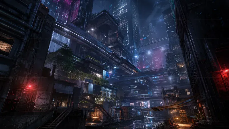 Realistic Fantasy 3D Game City Landscapes