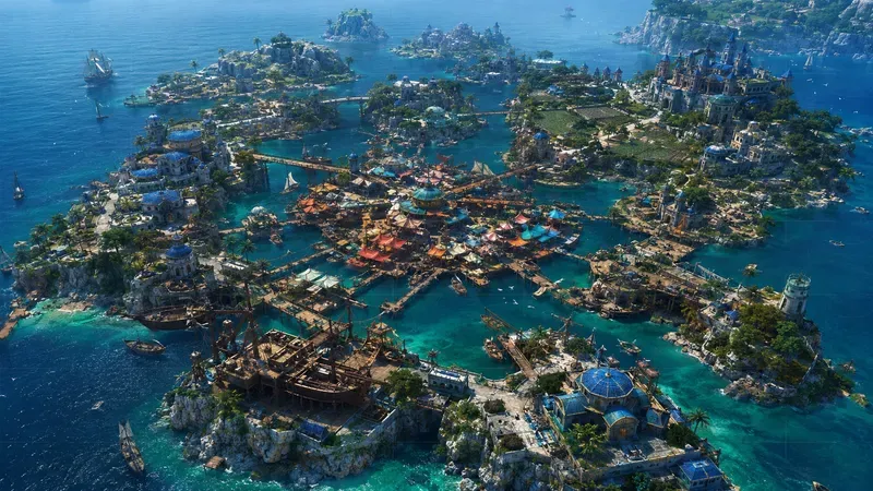 Realistic Fantasy 3D Game City Landscapes