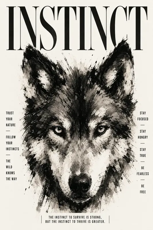 Expressive Animal Art Poster Collections
