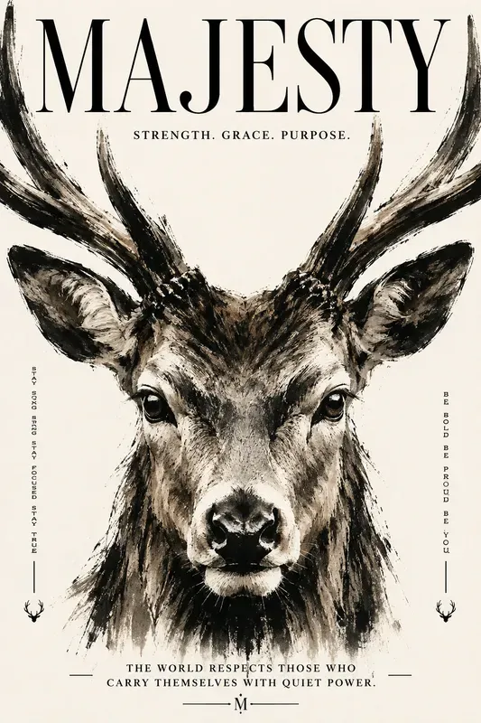 Expressive Animal Art Poster Collections