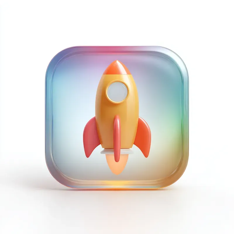 Glossy Glass 3D App Icons