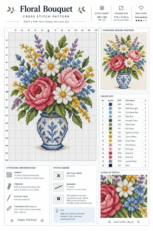 Custom Crossstitch Pattern Sheets