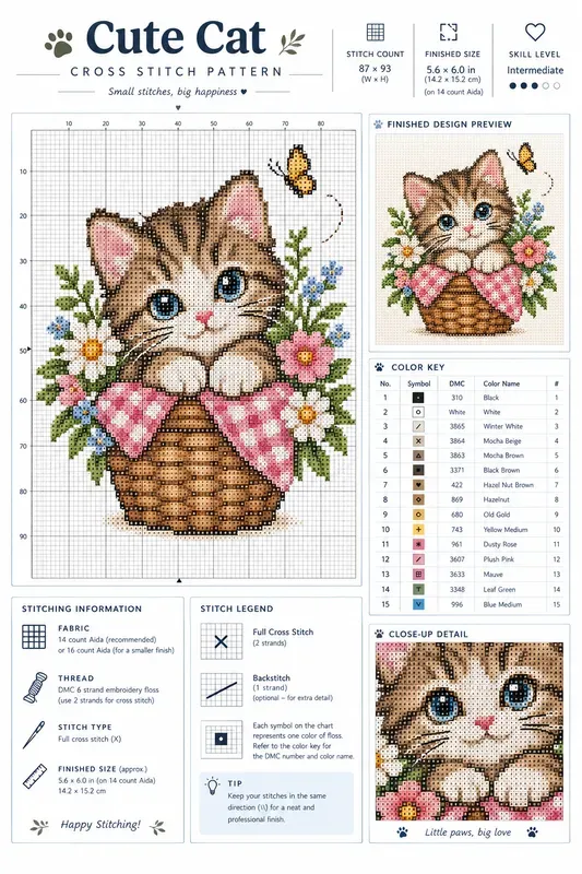 Custom Crossstitch Pattern Sheets