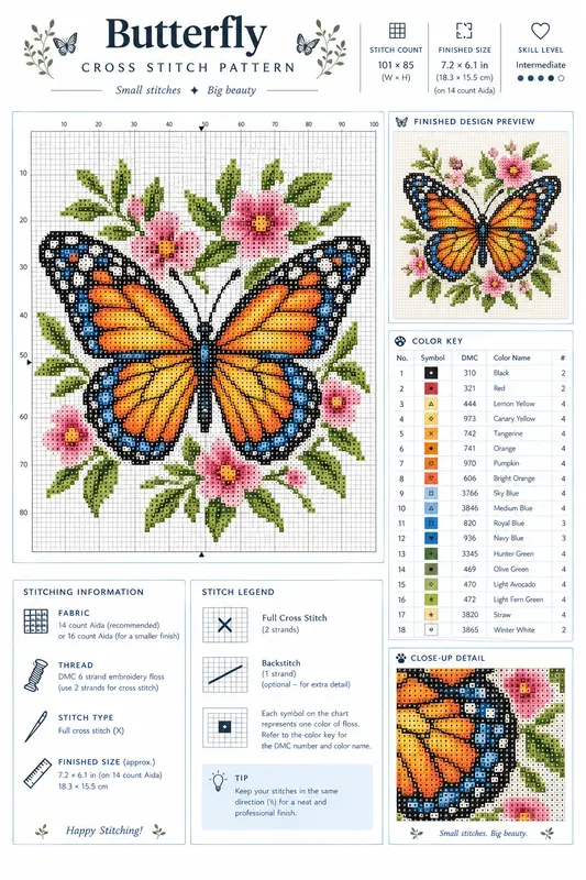 Custom Crossstitch Pattern Sheets