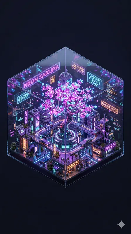 Floating Isometric Microworlds