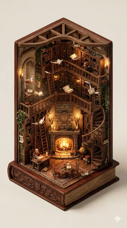 Floating Isometric Microworlds