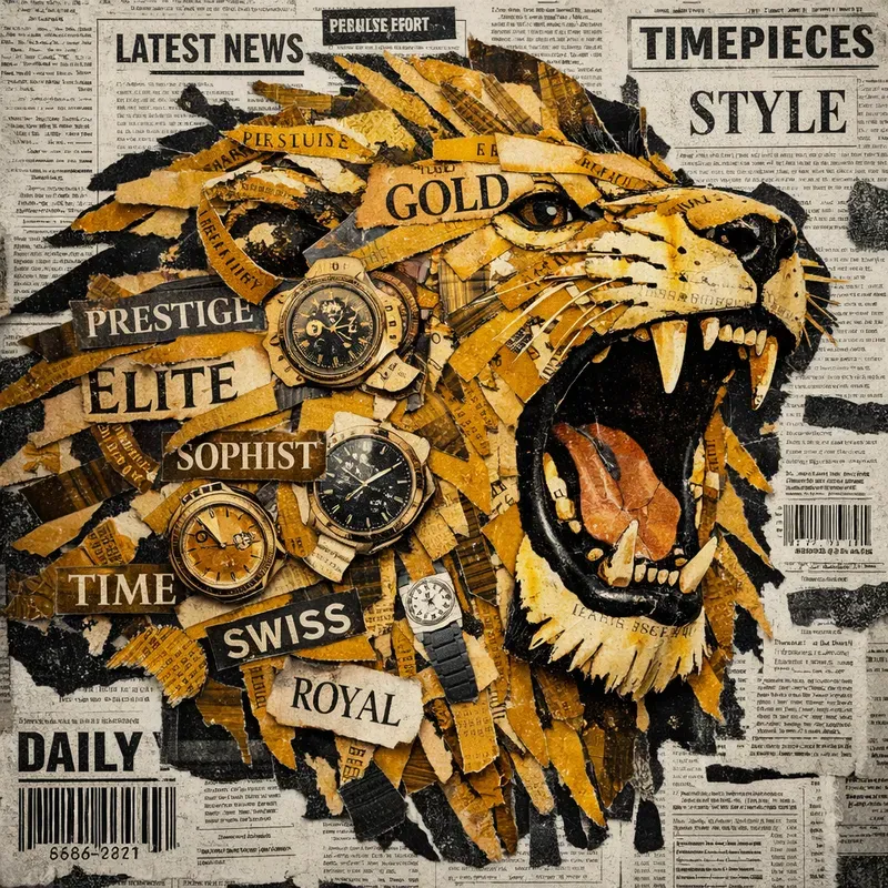 Magazine Strip Collage Art