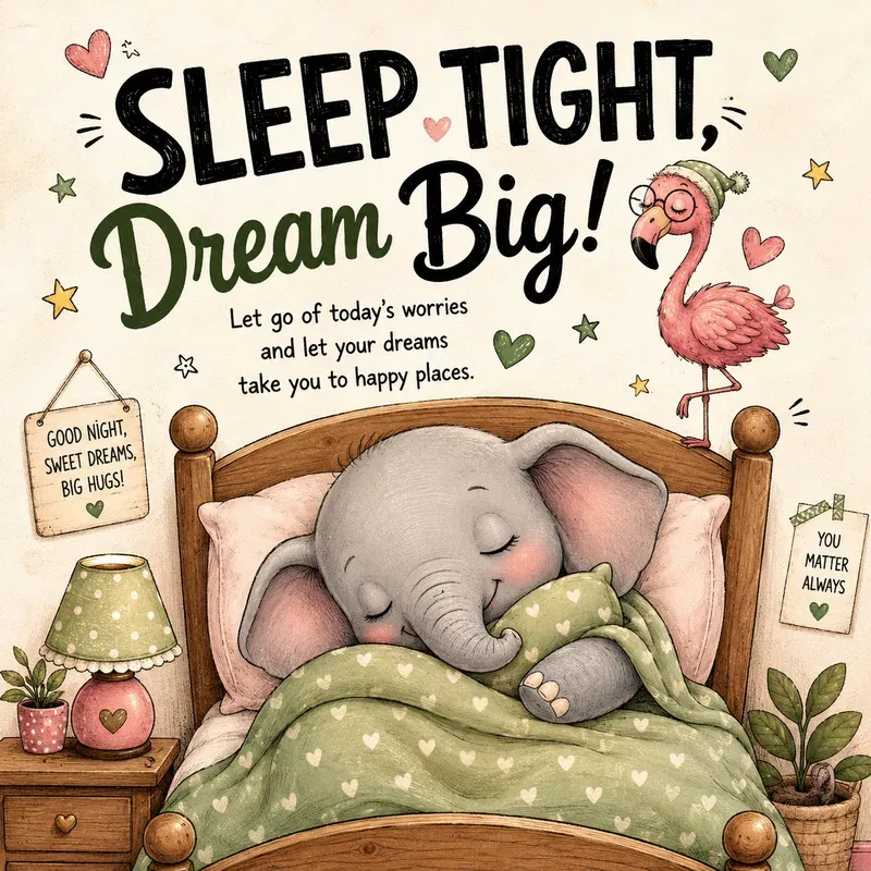 Cozy Cartoon Goodnight Posters