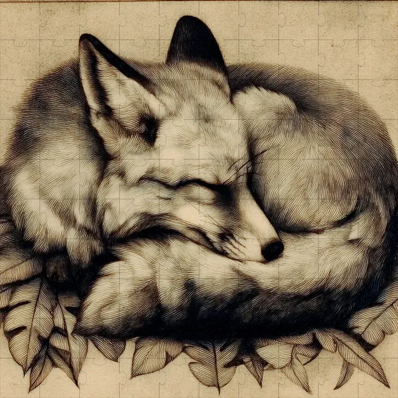 Pencil Sepia Antique Whimsical Studies