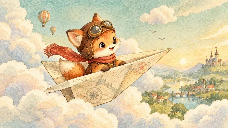 Whimsical Watercolor Storybook Characters