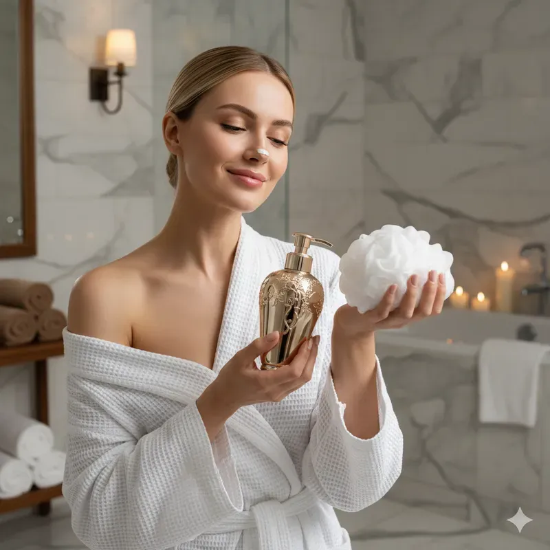 Luxury UGC Selfcare Bathroom Shots