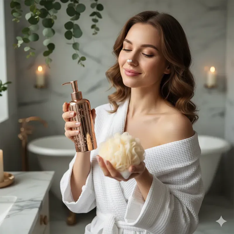 Luxury UGC Selfcare Bathroom Shots