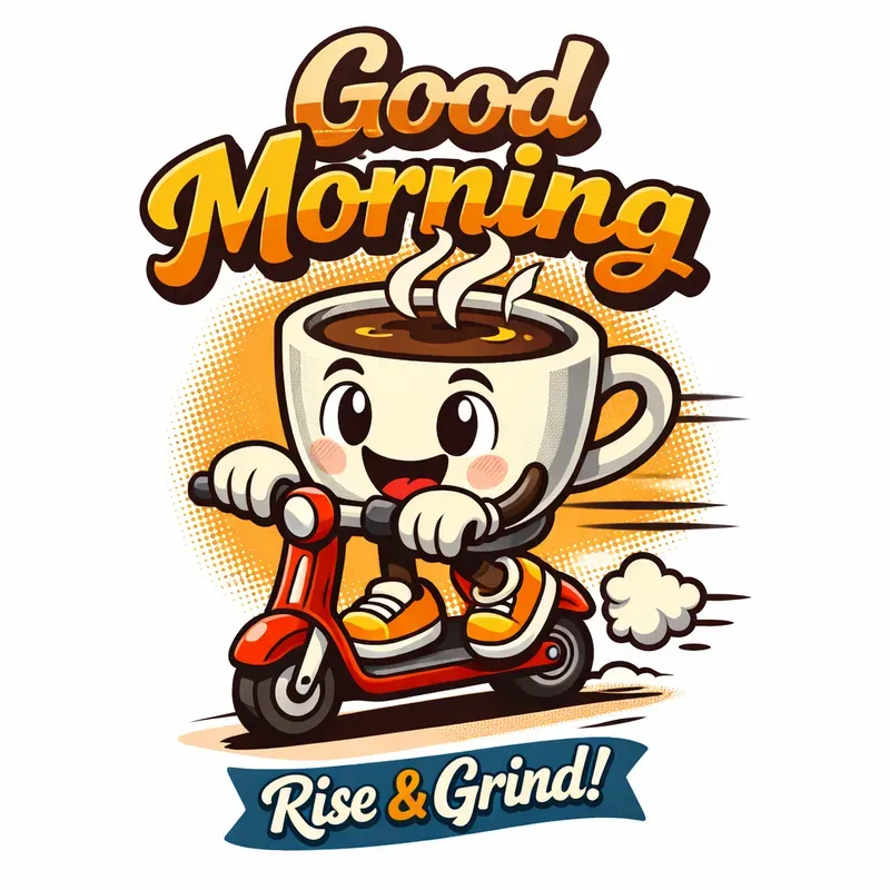 Cute Morning Cartoon Designs