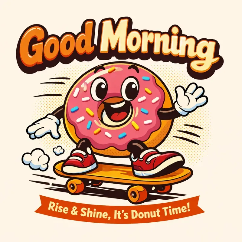 Cute Morning Cartoon Designs