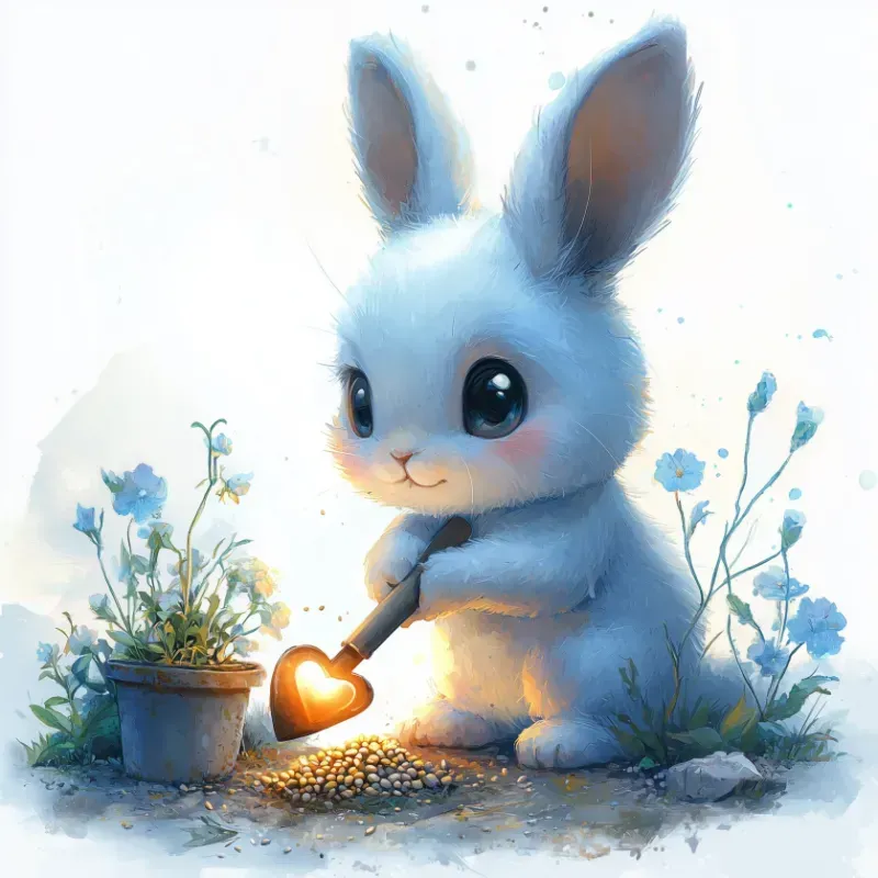 Kawaii Chibi Animal Fairy Garden Art