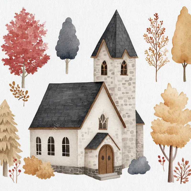 Soft Gouache Minimal Illustrations