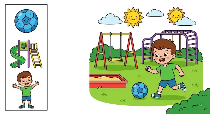 Kids Scene Match Worksheet Generator