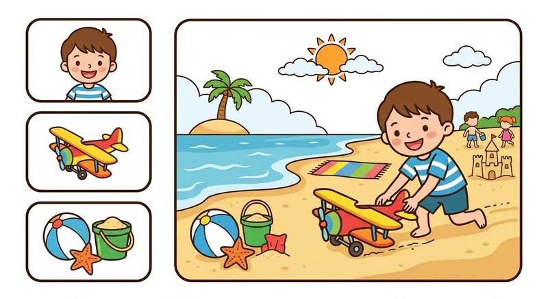 Kids Scene Match Worksheet Generator