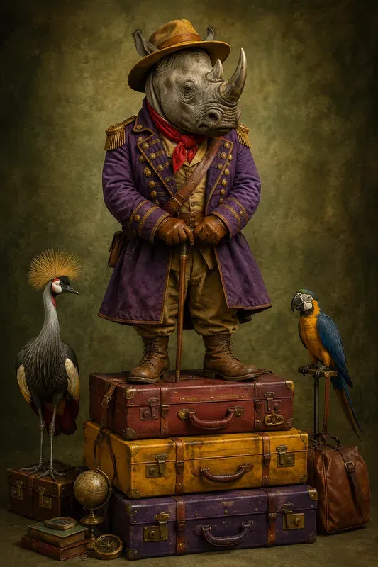 Whimsical Vintage Travelers