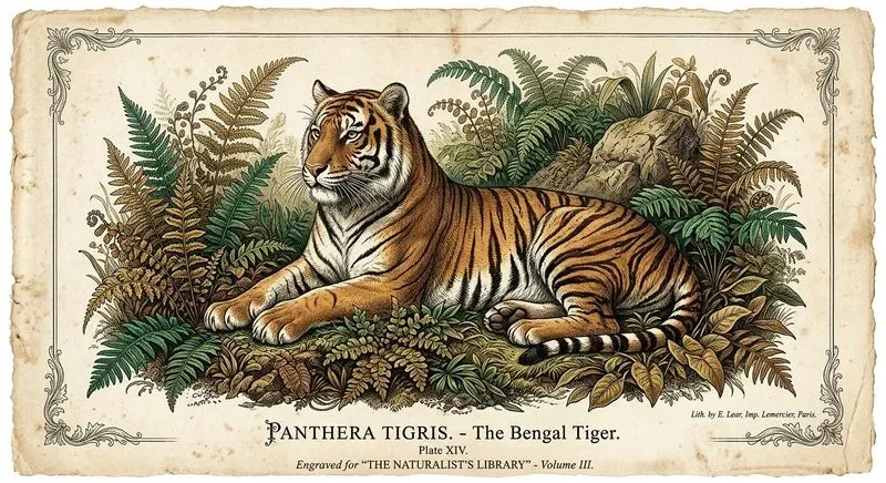 Stylized Vintage Exotic Animal Illustrations