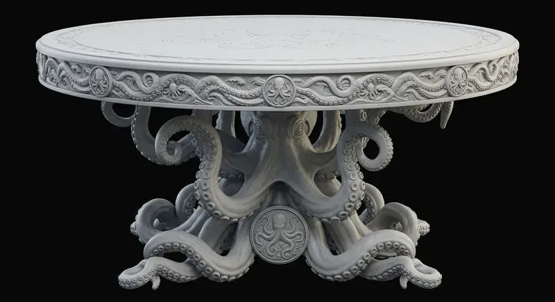 3D Relief Creature Furniture Models