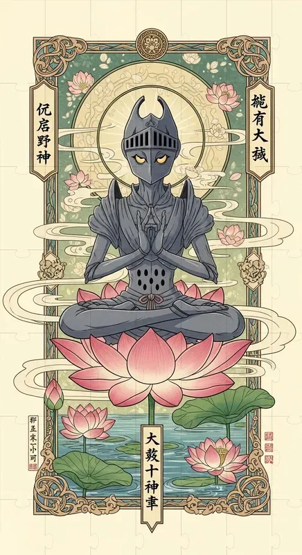 Zen Lotus Spirit Mystical Japanese Art
