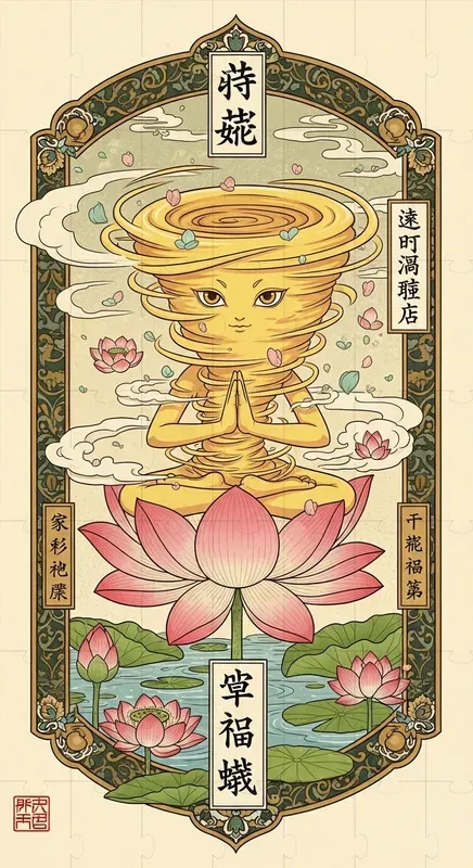 Zen Lotus Spirit Mystical Japanese Art