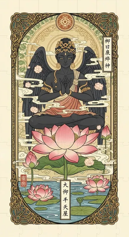 Zen Lotus Spirit Mystical Japanese Art
