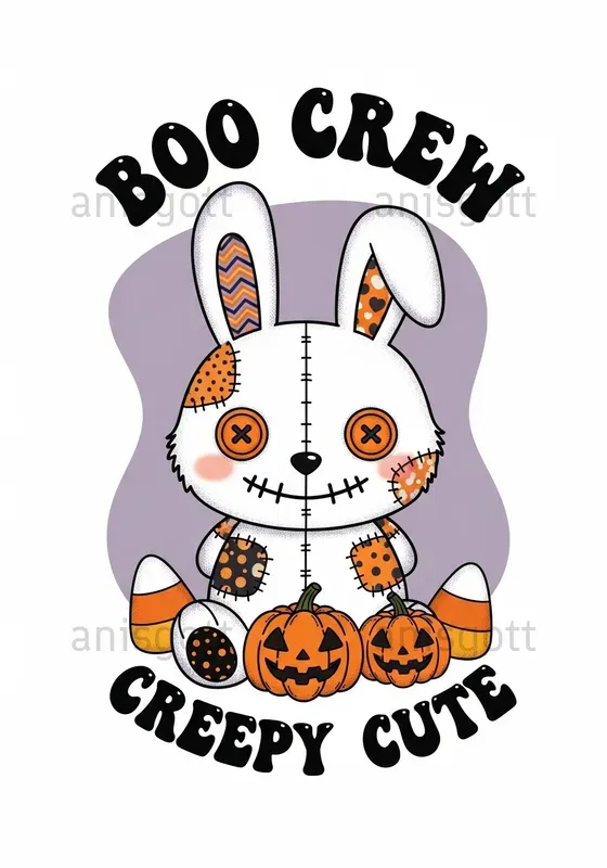 Spooky Cute Whimsical Halloween Clipart
