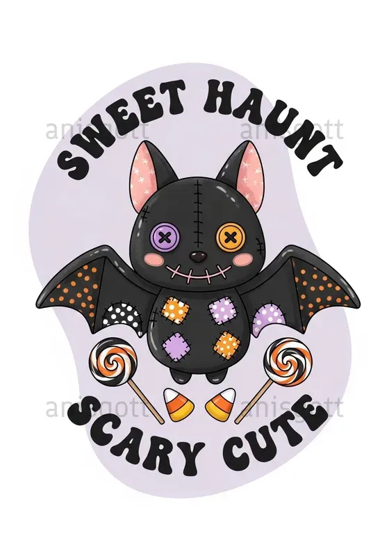 Spooky Cute Whimsical Halloween Clipart