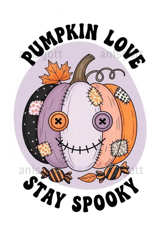 Spooky Cute Whimsical Halloween Clipart