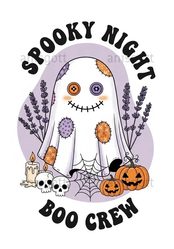 Spooky Cute Whimsical Halloween Clipart