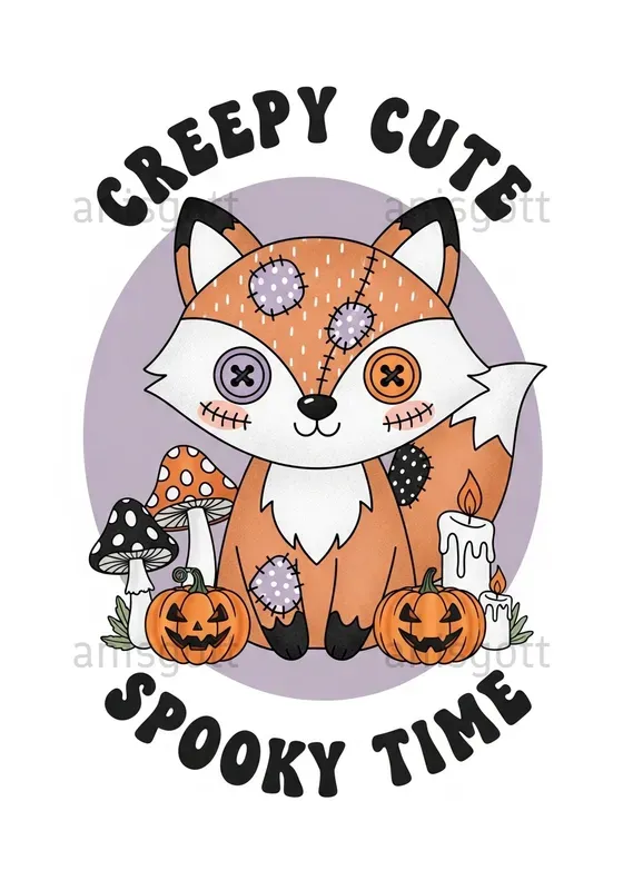 Spooky Cute Whimsical Halloween Clipart