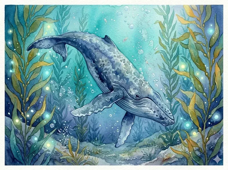 Watercolor Ocean Fantasy Art