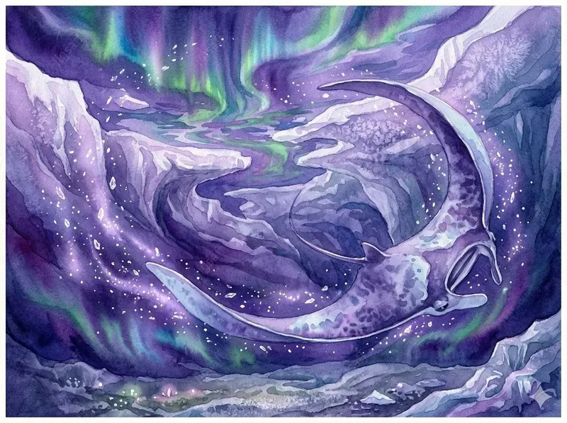 Watercolor Ocean Fantasy Art